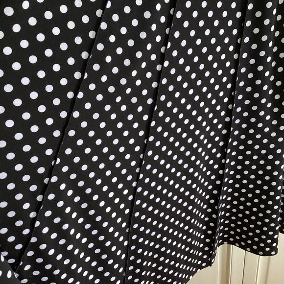 Perceptions New York black/white polka dot dress size L. - Picture 4 of 10